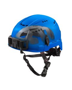 MLW48-73-1354 image(0) - Milwaukee Tool BOLT Blue Vented Safety Helmet with IMPACT ARMOR Liner (USA) - Type 2, Class C