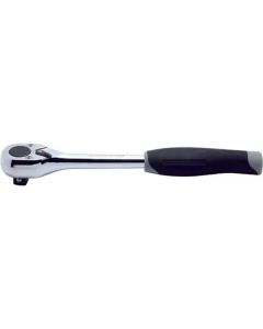KKN4753JB image(0) - Ko-ken USA 4753JB 1/2 Square Drive Ratchet Handle 24 teeth Length 250 mm Push Button Plastic Handle