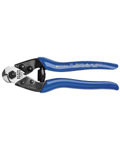 KLE63016 image(0) - Klein Tools Heavy-Duty Cable Cutter, Blue, 7 1/2-Inches