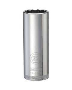 DEWALT 12 Point 1/2" Drive Deep Socket 22Mm