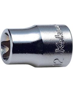 KKN3425-E8 image(0) - Ko-ken USA 3425-E8 3/8 Square Drive TORX E8 Socket - Length 26 mm
