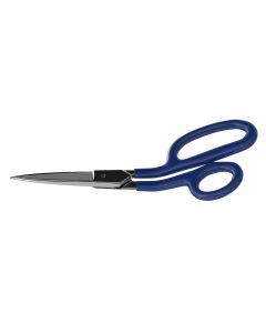 KLEG718LRC image(0) - Klein Tools Carpet Shear w/Ring, Curved, Coated Handle, 9-Inch