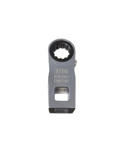 KTIXD2CW716S image(0) - K Tool International Ratcheting Crowfoot Wrench 7/16 Inch 3/8 Inch Drive