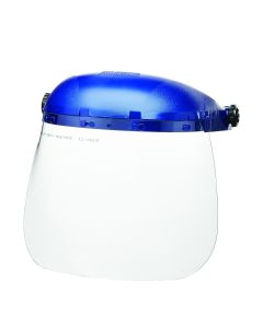 SRWS39210 image(0) - Sellstrom Face Shield - 390 Series - 8" x 12" x 0.040" Window - Clear - Universal Hard Hat Slot Adaptor Headgear - Single Crown