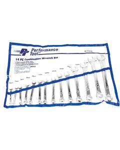 WLMW1114M image(0) - Wilmar Corp. / Performance Tool 14 Piece Metric Combination Wrench Set