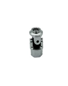 VIMDDSUJ414 image(0) - VIM Tools 1/4 Inch 12 Point Dual Drive Stubby UJ SAE Socket - 1/4 Inch X 11 mm Drive