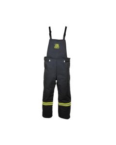 OBRTCG140B-BIB-3XL image(0) - OBERON Bib Overalls - Arc Flash - 140 Cal TCG Lightweight - Color: Black - Size: 3XL
