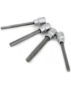 WLMW86021 image(0) - Wilmar Corp. / Performance Tool 4 Piece SAE Brake Caliper Hex Bit Set