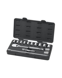 KDT80706 image(1) - GearWrench 15 Piece 1/2 Inch Drive 6 Point Standard SAE Mechanics Tool Set