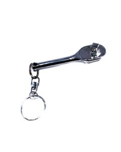 KKN2753PSKR image(0) - Ko-ken USA 1/4 Sq. Dr. Ratchet Handle 20 teeth Short Length 75mm Key Ring