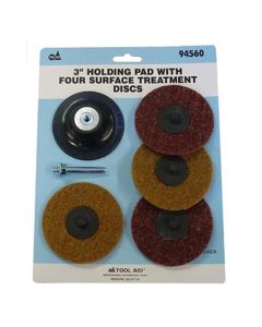 SGT94560 image(0) - SG Tool Aid 3" Holding Pad with Four Surface Treatment Discs