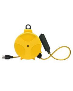 Coleman Cable 20' Yellow Retractable C Reel