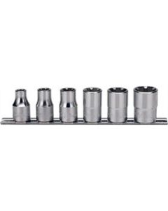 KKNRS4400LH-6 image(0) - Ko-ken USA RS4400LH/6 1/2 Sq. Dr. Socket set  6S-16S  200mm  6 pieces