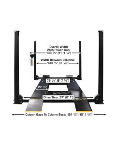 ATEAPEX9 image(6) - Atlas Automotive Equipment Apex 9 ALI Certified 9,000 lb 4-Post Lift (WILL CALL)