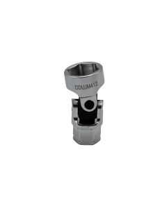 VIMDDSUJM412 image(0) - VIM Tools 12 mm 6 Point Dual Drive Stubby UJ Metric Socket - 1/4 Inch X 11 mm Drive