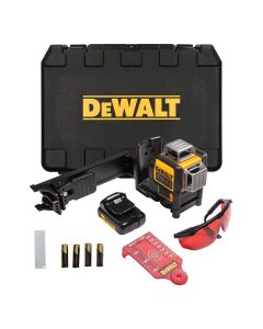 DWTDW089LR image(0) - DEWALT 12V MAX* Compatible Red 3 X 360 Line Laser