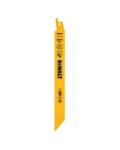 DWTDW4846B image(0) - DEWALT Reciprocating Saw Blades, Straight Back, 8-Inch, 10/14 Tpi, 100-Pack