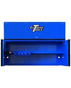 EXTRX552501HCBLBK image(0) - Extreme Tools Extreme Tools RX Series Professional 55"W x 25"D Extreme Power Workstation® Hutch Blue, Black Drawer Pulls