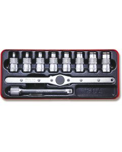 KKN3264 image(0) - Ko-ken USA 3264 3/8 Sq. Dr. Tap Holder Set 10 pieces