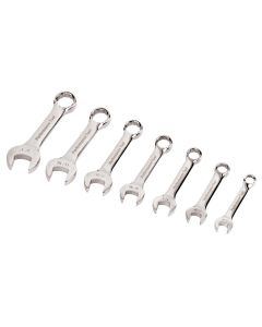 WLMW30507 image(0) - Wilmar Corp. / Performance Tool 7 Piece SAE Stubby Wrench Set