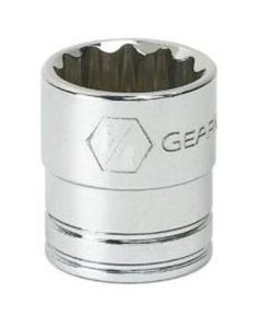 KDT80508 image(0) - GearWrench 3/8 Inch Drive 12 Point Standard SAE Socket 1 Inch
