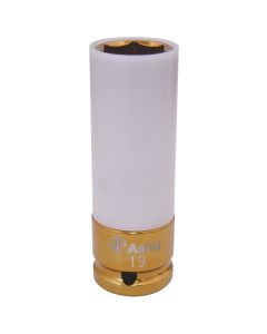 Astro Pneumatic SOC 19MM 1/2D 12PT DP GLD
