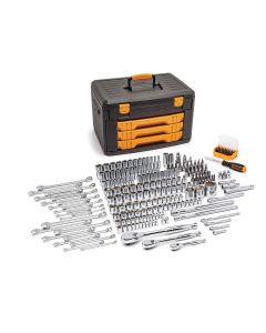 KDT80966 image(0) - GEARWRENCH 243 Piece 6 Point Mechanics Tool Set Inch 3 Drawer Storage Box