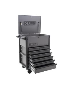 KTI75151A image(0) - K Tool International 6 Drawer Service Cart Grey / Black