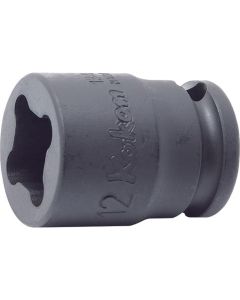 KKN13400-10WN image(0) - Ko-ken USA 13400-10WN 3/8 Sq. Dr. Socket 10mm 4 point Length 32mm Weld Nut