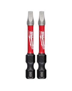 MLW48-32-4910 image(0) - Milwaukee Tool SHOCKWAVE 2" Impact Square Recess #3 Power Bits (2 PK)