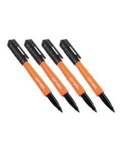 KLE861014 image(0) - Klein Tools Skribes&trade; Fine Tip Permanent Markers, Black, 4-Pack