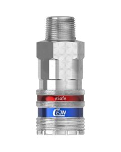 Vacula Safety eSafe Coupling; Eurostandard 3/8" Body Size; 1/2" Male NPT