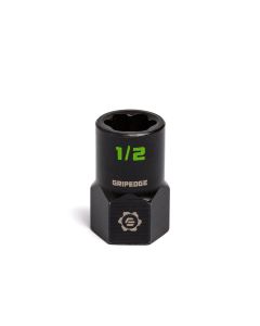 GETXBS34 image(0) - Grip Edge Tools 1/2"  3/8" Dr RPT Socket Extractor with FORS (Standard Length)