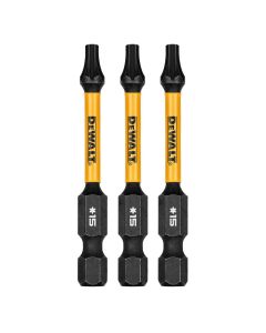 DWTDWAF2TX15IR3 image(0) - DEWALT 2.25In Torx T15 Flextorq 3Pk