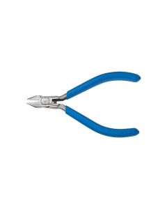 KLED2954C image(0) - Klein Tools Diagonal Cutting Pliers, Electronics, Tapered Nose, Mini Jaw, 4-Inch