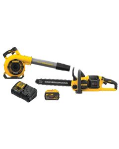 DWTDCKO667X1 image(0) - DEWALT 60V MAX* Chainsaw/Blower Combo Kit 9Ah