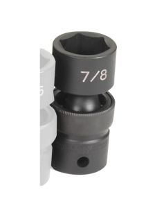 GRE2028U image(0) - Grey Pneumatic 1/2" Drive x 7/8" Standard Universal Socket