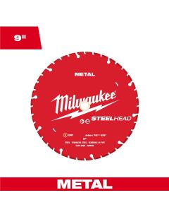 MLW49-93-7825 image(0) - Milwaukee Tool 9 Inch STEELHEAD Metal Cutting Diamond Blade