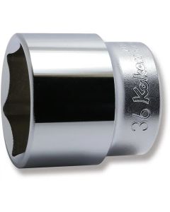 KKN4400M-36 image(0) - Ko-ken USA 4400M-36 1/2 Square Drive Socket 36 mm 6 Point Length 47 mm