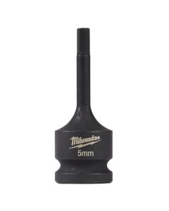 MLW49-66-5145 image(0) - Milwaukee Tool SHOCKWAVE  Lineman's 1/2" 5mm Hex Bit Socket