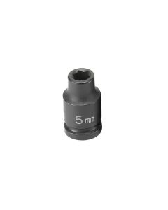 GRE905MG image(0) - Grey Pneumatic 1/4" Drive x 5mm Magnetic Standard Socket