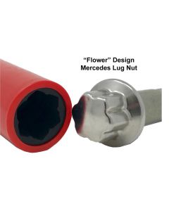 CTA4218 image(0) - CTA Manufacturing Mercedes Flower Design Lug Bolt Socket