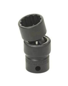 GRE1118U image(0) - Grey Pneumatic 3/8" Drive x 9/16" Standard Universal- 12 Point Socket - Black