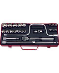 KKN4248M image(0) - Ko-ken USA 4248M 1/2 Sq. Dr. 24 Piece 12-Point Metric Socket set  10-32mm