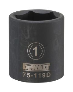DWTDWMT75119OSP image(0) - DEWALT Dwmt 6Pt 1/2In Dr Im Skt 6 Pt 1In SAE