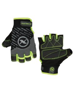 LEGGH330XXL image(0) - Legacy Manufacturing Flexzilla® High Dexterity Fingerless Gloves, Polyurethane Palm, Gray/Black/ZillaGreen™, XXL