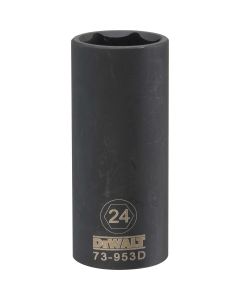 DWTDWMT73953OSP image(0) - DEWALT Dwmt 6Pt 1/2'' Dr Dp Im Skt 24 Mm