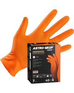SAS66472-40 image(0) - SAS Safety Astro-Grip Powder-Free Exam Grade Nitrile Disposable Gloves - 7 Mil - 40PK - Medium