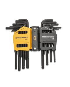 KDT83505 image(0) - GEARWRENCH 26 Piece SAE/Metric Ball End Long Arm Hex Key Set
