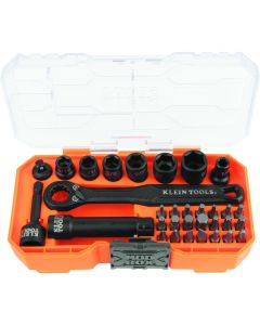 KLE65242 image(0) - Klein Tools Flip-16 KNECT&trade; Ratcheting Impact Flip Socket Screwdriver Set